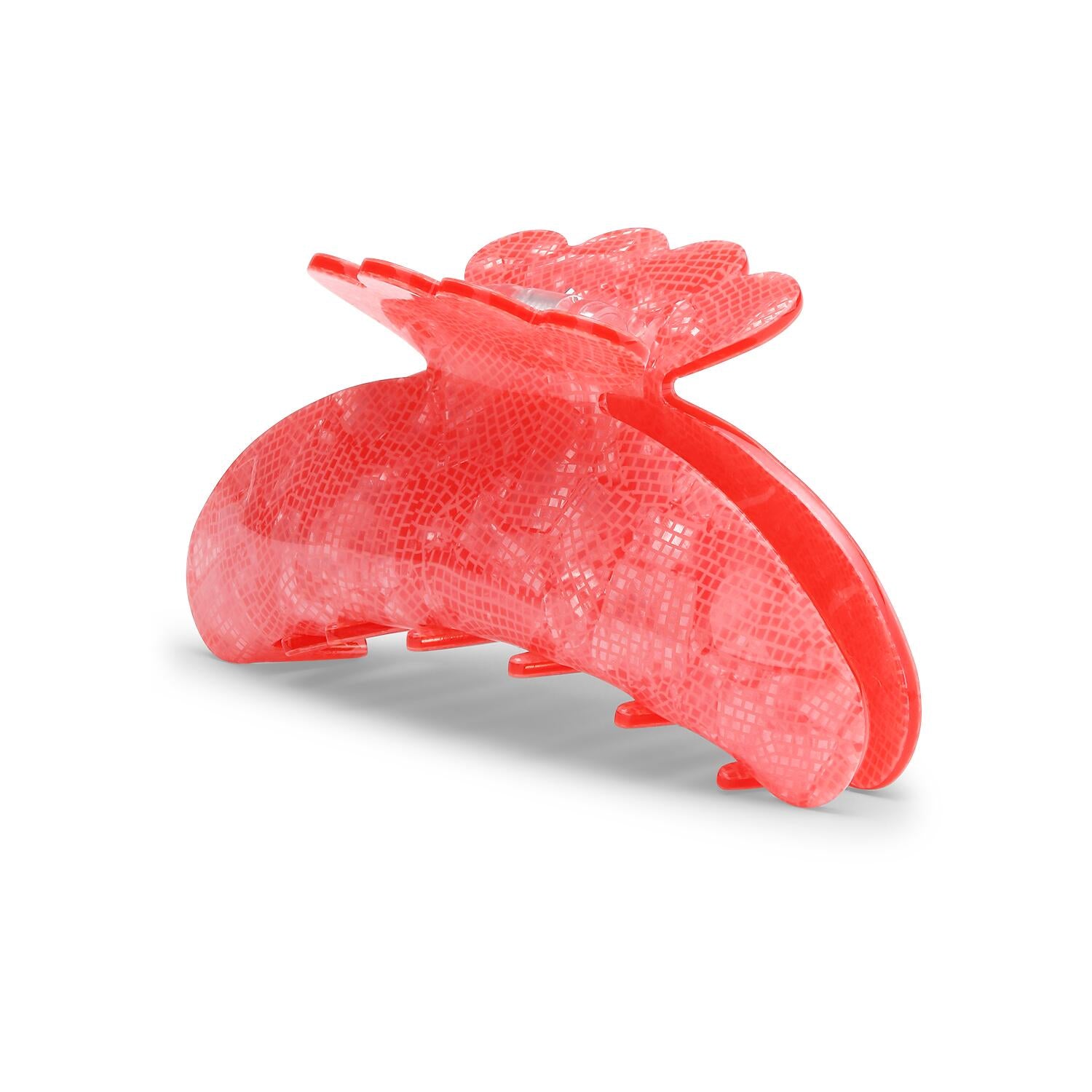 Helle Serpente hårklemme, stor - rød